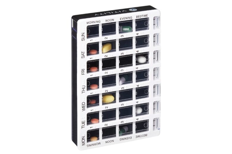 Tablešu organizators (pill box) nedēļai 7×4 – Vitility