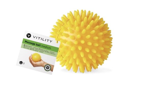 Masāžas bumbiņa ar izciļņiem 8 cm - Vitility